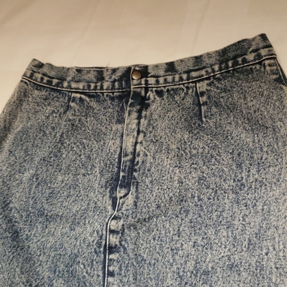 Rivelino Jeans Straight Pencil Denim Skirt European Style Classy Chic! Blue EUC - Picture 11 of 12